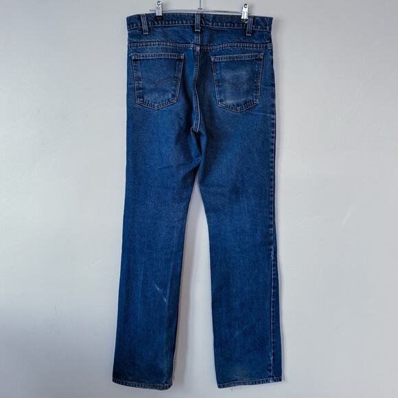 vintage levi's 517s orange tabs 80s made in usa denim blue jeans sz 33 - Picture 1 of 6